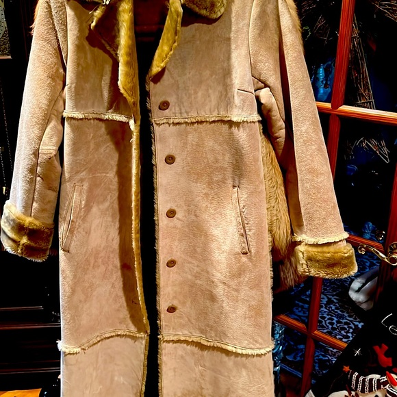 Jackets & Blazers - Full length leather coat.